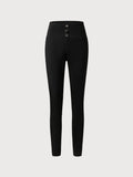 ChicMy-Fall Outfits JFN Casual Plain Autumn Natural Tight Long Medium Elastic Leggings