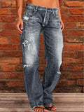 ChicmyLoose Plain Casual Denim Jeans