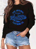 ChicmyLoose Casual Crew Neck Sweatshirt