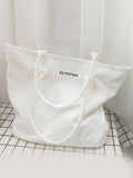 Chicmy-Casual Simple Letter Printed Tote Bag