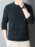 Chicmy  Winter New Men's Casual Sweater Round Neck Plus Thick Base Warm Sweater Best Sellers