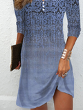 Chicmy Loose Ethnic Casual V Neck Dress