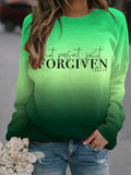 ChicmyForgiven Loose Gradient Pattern Casual Sweatshirt