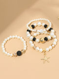 Chicmy-Beaded Contrast Color Bracelet Accessories