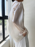 Chicmy-Original Simple Casual Solid Color Sun-Protection Blouse