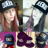 Chicmy-1PC KING QUEEN Embroidered Caps Lover Men Women