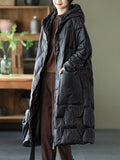 Chicmy-Vintage Loose Keep Warm Hooded Down Coat