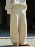 Chicmy-Casual Loose Wide Leg Solid Color Pants