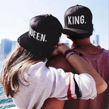 Chicmy-1PC KING QUEEN Embroidered Caps Lover Men Women