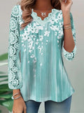 ChicmyFloral Loose Casual Lace Shirt