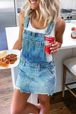 CHICMY-Women's Spring and Summer Outfits, Casual and Fashionable Adjustable Buckle Denim Overall Dress