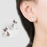 Chicmy-2023 New Funny Small Black Cat Earring for Women Girl Fashion Cute Animal Earrings Fashion Party Jewelry Gifts Wholesale