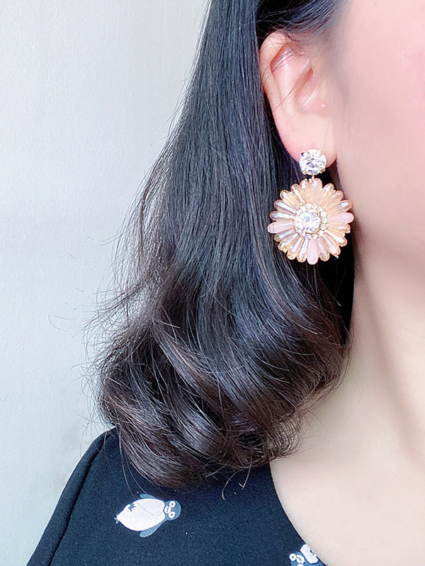 Chicmy-Original Vintage Asymmetric Floral Earrings Accessories