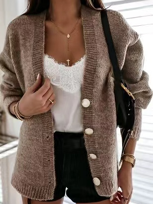 ChicmyPlain Casual Sweater Coat
