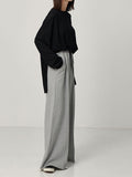 Chicmy-Casual Solid Column Wide Leg Pants