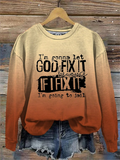ChicmyCasual Text Letters Sweatshirt