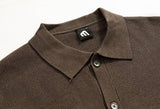 Chicmy-Korean style, Korean men's outfit, minimalist style, street fashion No. 5516 KNITTED FULL BUTTON-UP COLLAR SWEATER