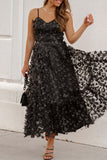 CHICMY-Women's Spring and Summer Outfits, Casual and Fashionable Elegant Strap Lace Midi Dress