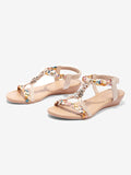 ChicmyCasual Vacation Soft Comfortable Woven Hollow Sandals