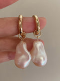 Chicmy-Irregularity Imitation Pearl Contrast Color Earrings Accessories