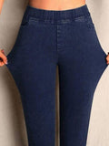 ChicmyCasual Elastic Pullover Stretch Jeans