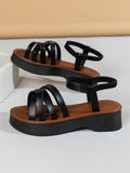 ChicmyCross Strap Casual Women's Platform Heightening Sandals