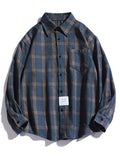 Chicmy-Men's Checkered Long Sleeve Button Shirt