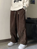 Chicmy-Men's Corduroy Solid Casual Pants