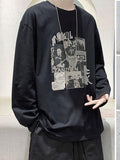 Chicmy-Men's Era Graphic Long Sleeve Tee