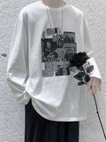 Chicmy-Men's Era Graphic Long Sleeve Tee