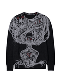 Chicmy-Men's Evil Force Jacquard Pullover Sweater