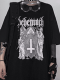 Chicmy-Men's Gothic Ancient Cross Graphic Tee