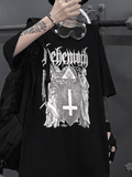 Chicmy-Men's Gothic Ancient Cross Graphic Tee