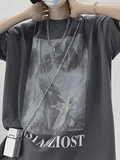 Chicmy-Men's Mist Ghost Graphic Tee