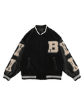 Chicmy-Men's Toweling Embroidered Varsity Jacket