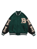 Chicmy-Men's Toweling Embroidered Varsity Jacket