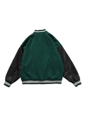 Chicmy-Men's Toweling Embroidered Varsity Jacket