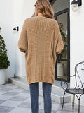 Chicmy-European and American casual women's clothing Loose And Cozy V Neck Cable Knit Sweater