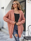 Chicmy-European and American casual women's clothing Loose And Cozy V Neck Cable Knit Sweater