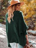 Chicmy-European and American casual women's clothing Loose And Cozy V Neck Cable Knit Sweater