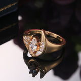 Chicmy-Luxury Gold Color Brilliant CZ Stone Women Wedding Rings