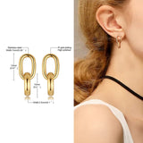 Chicmy-Square Geometric Rectangle Hoop Earrings