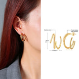 Chicmy-Square Geometric Rectangle Hoop Earrings