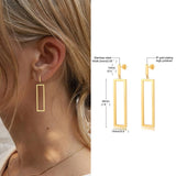 Chicmy-Square Geometric Rectangle Hoop Earrings