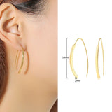 Chicmy-Square Geometric Rectangle Hoop Earrings