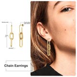 Chicmy-Square Geometric Rectangle Hoop Earrings