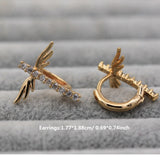 Chicmy-Women Trendy Fashion Jewelry Zircon Earrings