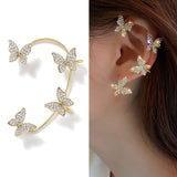 Chicmy-Animal Birds Tassel Women Earrings Clip Ear Cuff