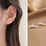 Chicmy-1 pair Chic Pearls Wrap Earcuff Clips Earrings