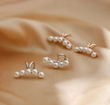 Chicmy-1 pair Chic Pearls Wrap Earcuff Clips Earrings